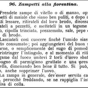Ettore Grati, la ricetta degli Zampetti alla Fiorentina