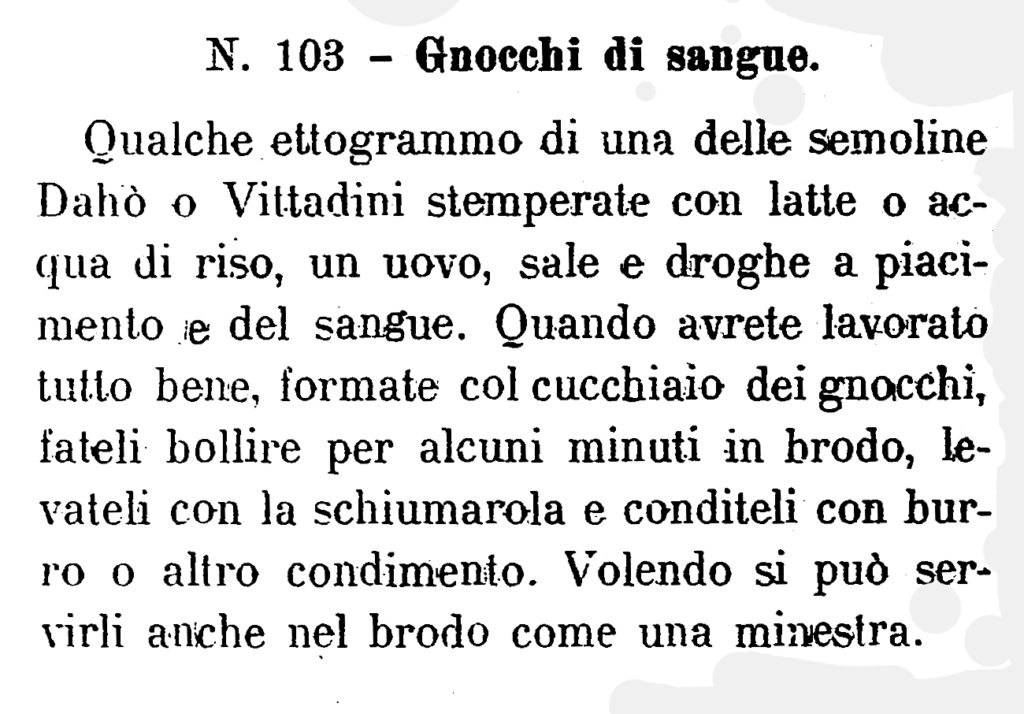 Gnocchi di sangue, 1919