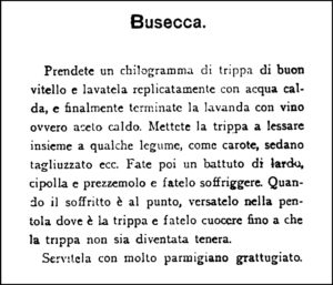 Agnetti, 1913. La Busecca.