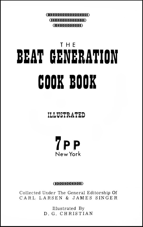 The Beat Generation Cook Book, 1961