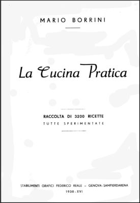 Borrini, La Cucina Pratica, 1938
