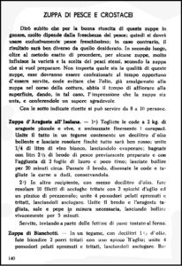 Borrini, Zuppa d'Aragosta all'Isolana