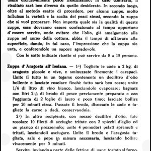 Borrini, Zuppa d'Aragosta all'Isolana