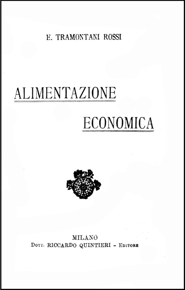 Tramontani Rossi, 1919. Frontespizio.