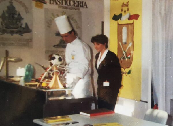 Biasetto e la Sandra al Sigep del 1990
