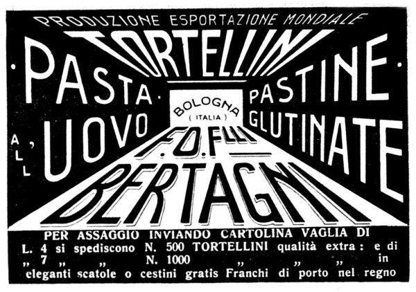 Una delle innumerevoli pubblicità nel Manuale del Pettini