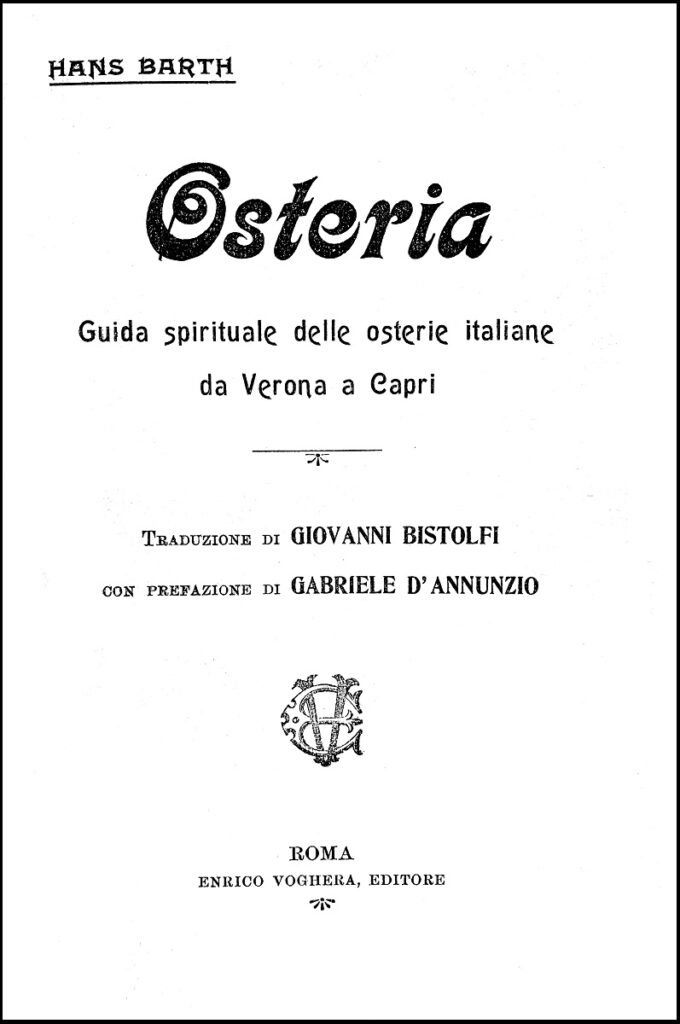 Hans Barth, Osteria, 1909