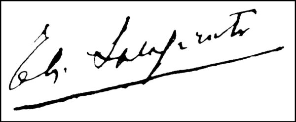 Enrico Alliata di Salaparuta, firma autografa