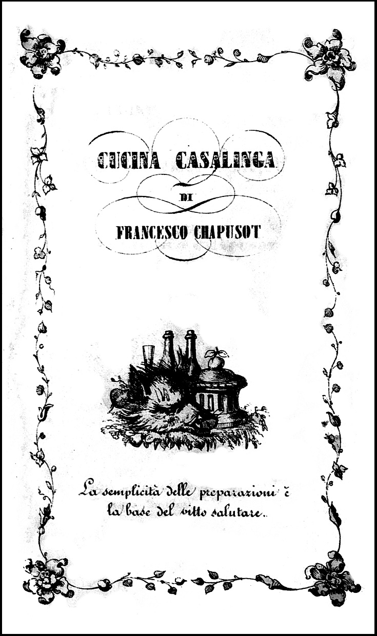 Chapusot, Cucina casalinga, 1851